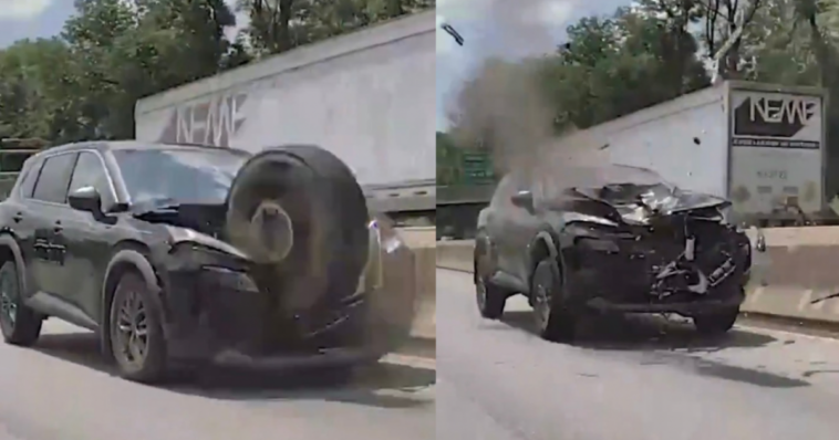 watch:-insane-dashcam-video-shows-loose-tire-demolishing-car-on-philadelphia-highway