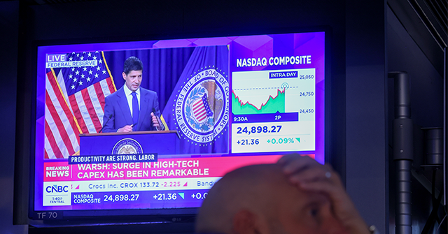 breitbart-business-digest:-wall-street-gasps-as-kevin-warsh’s-fed-abdicates-its-market-throne
