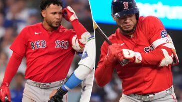 dodgers-pitcher-drills-red-sox-star-willson-contreras-in-head,-knocks-him-from-game