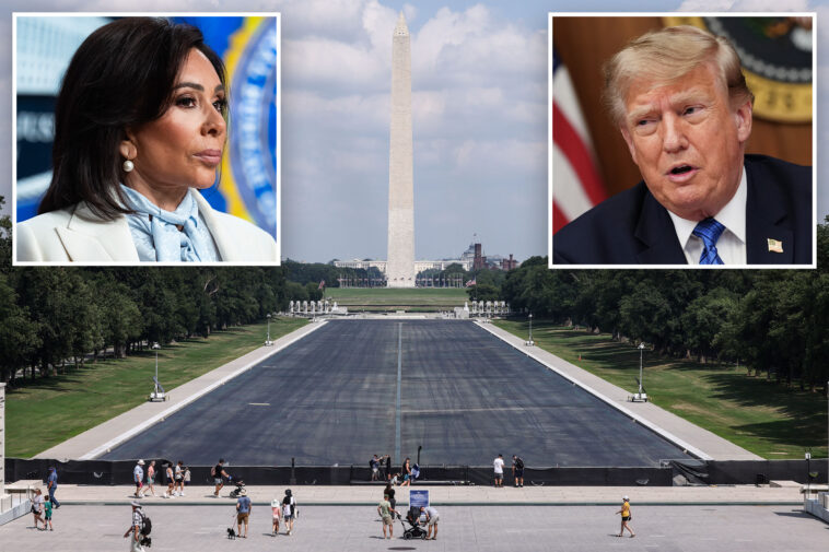 trump-sternly-rebukes-jeanine-pirro’s-decision-to-withdraw-charges-against-alleged-reflecting-pool-vandal-david-hearn:-‘i-disagree-100%’