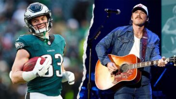 eagles’-cooper-dejean-walks-out-with-morgan-wallen-during-final-stop-on-‘i’m-the-problem’-tour