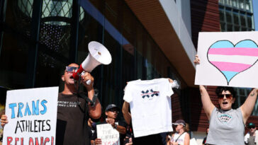 video:-radical-pro-trans-activists-harass-‘save-women’s-sports’-supporters-at-wnba-game