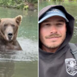 fisherman-takes-selfie-in-front-of-ravenous-grizzly-in-beary-dangerous-stunt