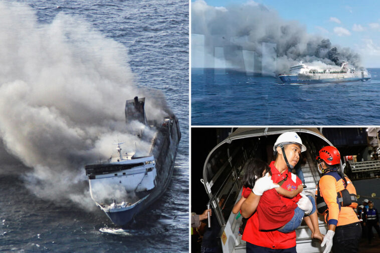 at-least-5-dead,-41-missing-after-indonesian-ferry-catches-fire-—-prompting-massive-rescue-effort