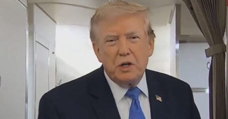 watch:-trump-trolls-abc-reporter,-says-he’ll-put-weaponization-fund-“back-on-the-table”-if-todd-blanche-isn’t-confirmed