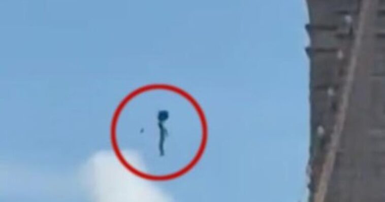 naked-moron-jumps-over-200-feet-from-the-top-of-the-brooklyn-bridge-after-erecting-multiple-flags-and-somehow-survives-(video)