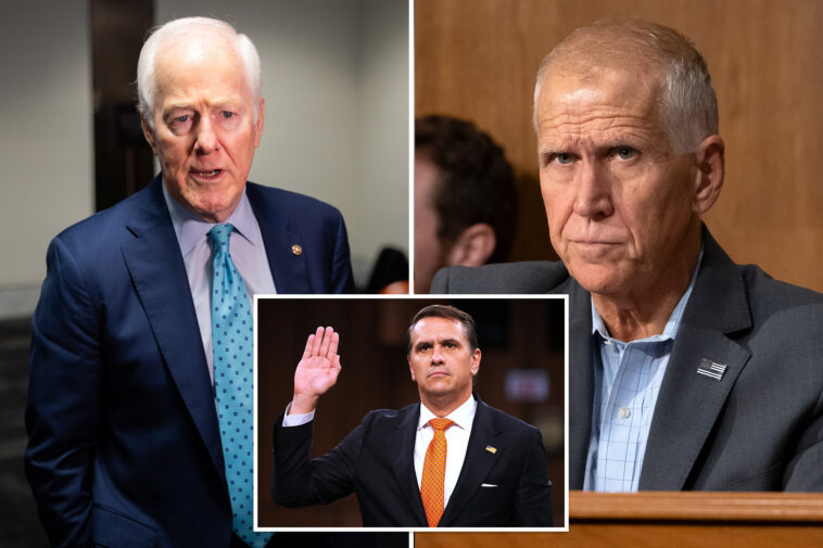 gop-sens.-cornyn,-tillis-confirm-they’ll-back-todd-blanche-for-ag-after-he-scraps-trump-‘anti-weaponization’-fund