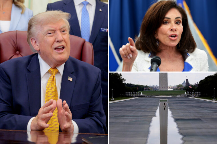 trump-says-jeanine-pirro-‘choked’-by-tossing-out-reflecting-pool-‘vandalism’-case-against-olympian:-‘folded-like-an-umbrella’