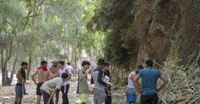video:-moroccan-men-hide-out-in-ceuta’s-woods-to-escape-deportation-from-spain