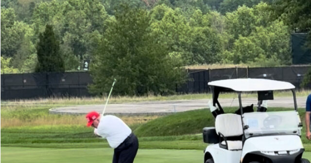 watch-—-president-trump-takes-winning-shot-during-new-jersey-golf-club-championship:-‘it’s-called-talent’
