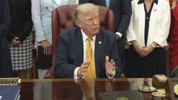 trump-says-pirro-“choked”-by-dropping-reflecting-pool-criminal-case,-blasts-reporter-for-asking-if-her-role-as-us-attorney-is-in-jeopardy-(video)