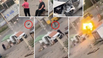 russian-drone-hunts,-taunts-street-vendor-in-ukraine’s-‘human-safari-zone’-in-disturbing-video