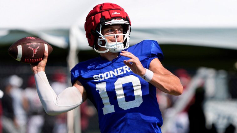 oklahoma-sooners-quarterback-john-mateer-looks-absolutely-jacked-just-in-time-for-fall-camp