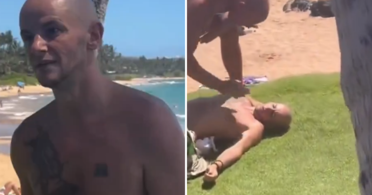 cursing,-unhinged-democratic-congressional-candidate-arrested-after-violent-altercation-on-keawakapu-beach-(video)