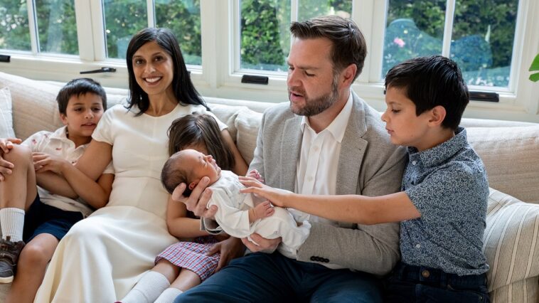 second-lady-usha-vance-gets-candid-about-new-baby,-juggling-four-children-and-motherhood