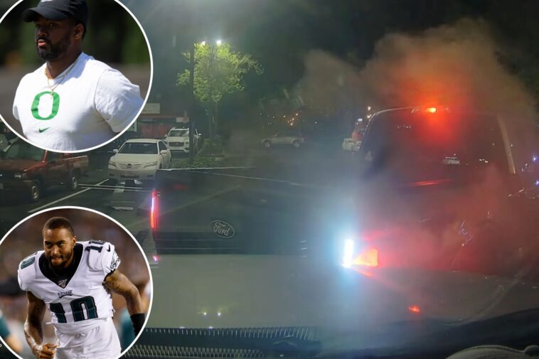 oregon-assistant-coach-ra’shaad-samples-leaves-scene-of-dui-crash,-claims-he-is-‘desean-jackson’-in-wild-video