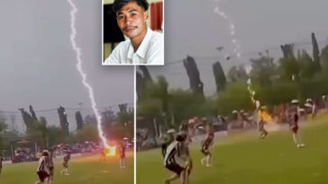 lightning-strike-kills-soccer-player,-injuring-12-during-match-in-thailand