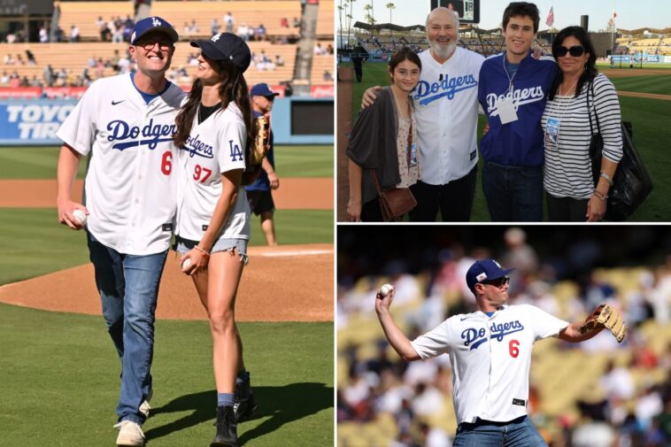 inside-the-dodgers’-tribute-to-rob-and-michelle-reiner:-jake-and-romy-reiner’s-emotional-first-pitch