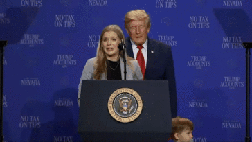 in-nevada-speech,-trump-chases-after-toddler-on-stage-before-joking-he-doesn’t-want-him-to-‘be-biden-and-fall’