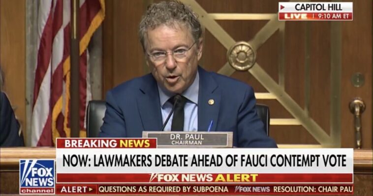 breaking:-senate-homeland-security-committee-passes-fauci-contempt-resolution-–-rand-paul-to-“immediately”-send-resolution-to-doj-to-indict-fauci-(video)