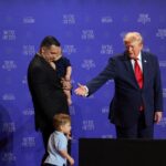 watch:-trump-jumps-into-action-to-corral-toddler-wandering-onstage