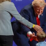 watch:-trump-instantly-switches-to-grandpa-mode-as-toddler-careens-in-front-of-him-heading-to-edge-of-stage,-and-the-audience-loves-every-second