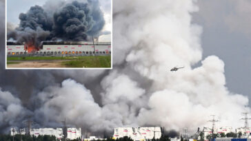 ukraine’s-latest-long-range-drone-attack-sets-fire-to-russian-retail-giant’s-warehouse