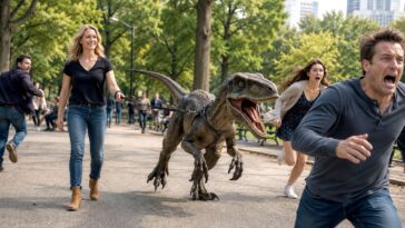 ‘there-aren’t-bad-pets,-only-bad-owners,’-explains-woman-out-walking-velociraptor