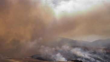 fast-moving-wildfire-breaks-out-in-la-county,-forcing-highway-closure-and-evacuation-warnings
