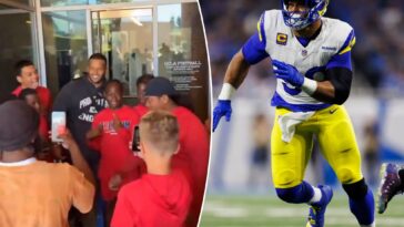 aaron-donald-drops-on-point-7-word-reaction-to-rams-return-from-ucla-training-camp