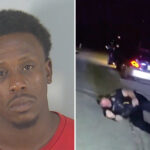 fleeing-suspect-speeds-off-with-an-officer-still-trapped-inside-car-during-routine-traffic-stop:-video