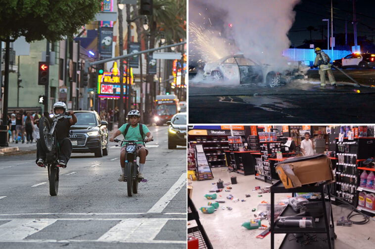 apocalyptic-scenes-as-out-of-control-street-takeovers-unleash-carnage-across-la