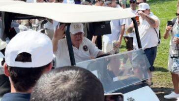 president-trump-cheered-during-liv-golf-event-at-his-bedminster-club-with-league’s-future-uncertain