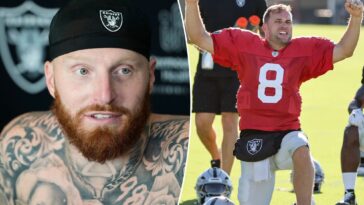 maxx-crosby,-kirk-cousins-put-on-timeout-after-heated-exchange-at-raiders-practice