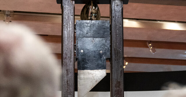 watch:-protestors-show-up-with-guillotine-at-city-council-meeting-and-scare-off-data-center-reps