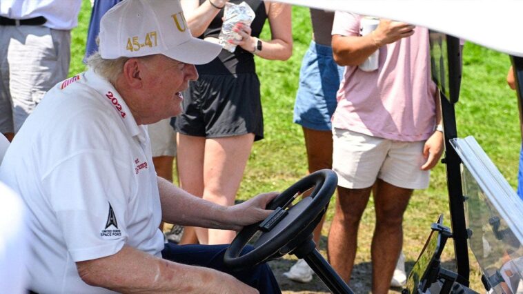 president-trump-receives-big-cheers-from-spectators-during-liv-golf-event-at-his-new-jersey-club