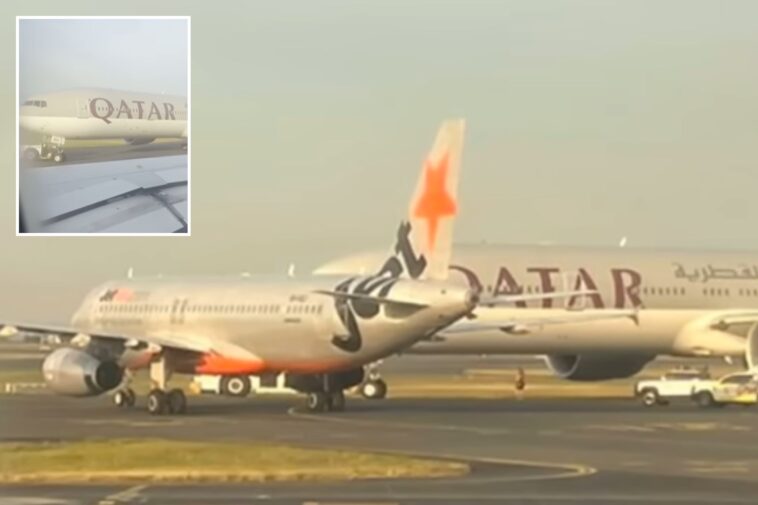 jetstar,-qatar-airways-planes-narrowly-avoid-collision-at-sydney-airport,-1-crew-member-injured