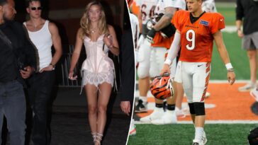 joe-burrow,-olivia-ponton-spotted-sharing-a-moment-after-bengals-practice