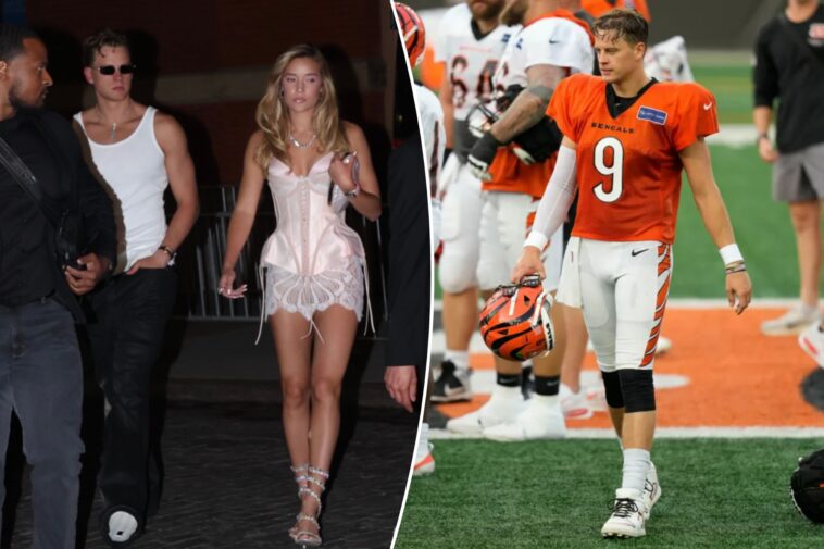 joe-burrow,-olivia-ponton-spotted-sharing-a-moment-after-bengals-practice