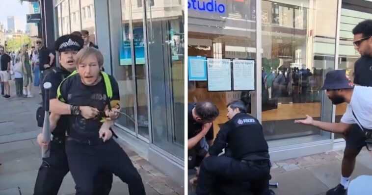 graphic:-uk-cop-tries-to-arrest-man-who-bought-baseball-bat-and-carried-it-out-of-store,-crowd-comes-to-man’s-defense-instead-of-cop’s