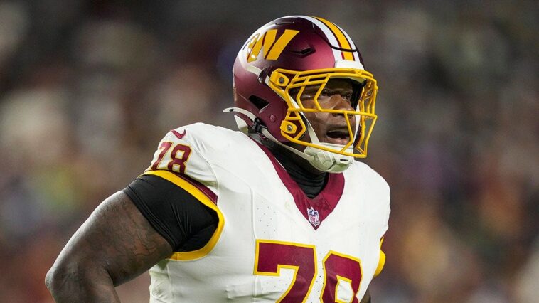 commanders-offense-takes-major-hit-as-star-offensive-tackle-suffers-major-training-camp-injury