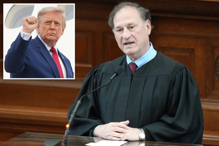 trump-praises-alito’s-commitment-to-stay-on-supreme-court:-‘one-of-the-greatest-of-all-time’