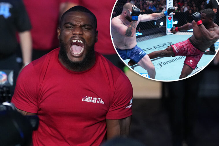 ex-jets-linebacker-earns-ufc-contract-after-wild-34-second-knockout