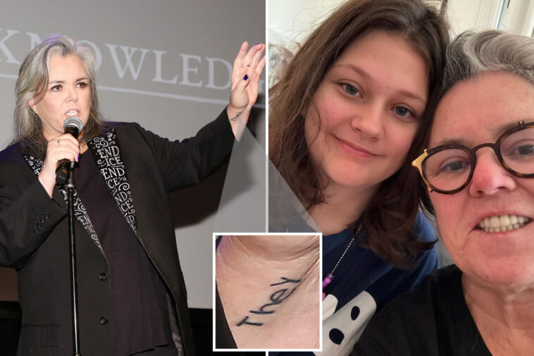 rosie-o’donnell’s-shows-off-woke-ink-to-remember-nonbinary-child’s-‘they’-pronoun-—-then-immediately-calls-teen-‘she’