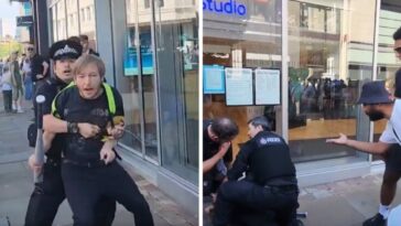 graphic:-uk-cop-tries-to-arrest-man-who-bought-baseball-bat-and-carried-it-out-of-store,-crowd-comes-to-man’s-defense-instead-of-cop’s