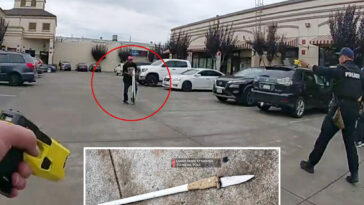 dramatic-moment-police-gun-down-spear-wielding-maniac-on-california-street