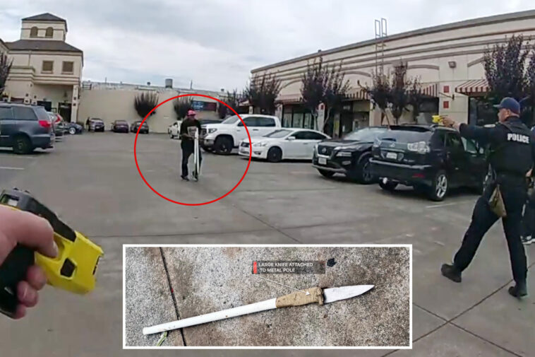 dramatic-moment-police-gun-down-spear-wielding-maniac-on-california-street