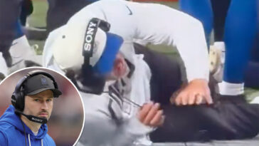 colts-coach-gets-knocked-down-by-own-player-in-painful-sideline-moment