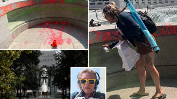 suspect-charged-with-vandalizing-dc-world-war-ii-memorial-with-bubble-soap,-red-graffiti