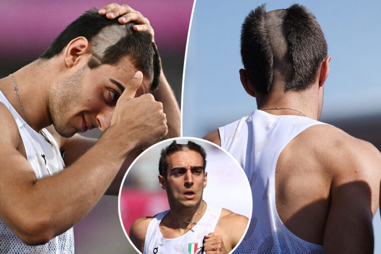 italian-sprinter-filippo-dezza-has-shocking-haircut-—-but-there’s-a-surprising-reason